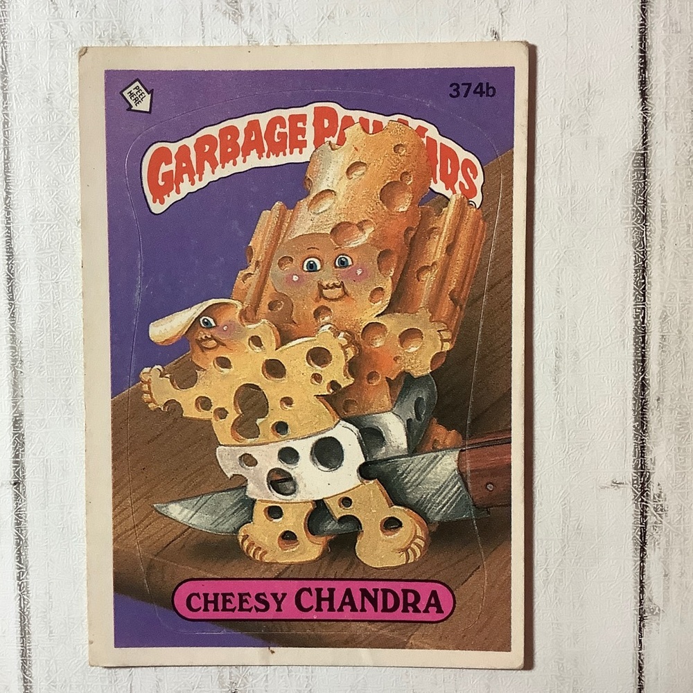 Cheesy Chandra Topps Garbage Pail Kids Card Series 9 #374b